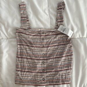 AE “soft and sexy” ribbed sleeveless crop top. New with tags. Size small